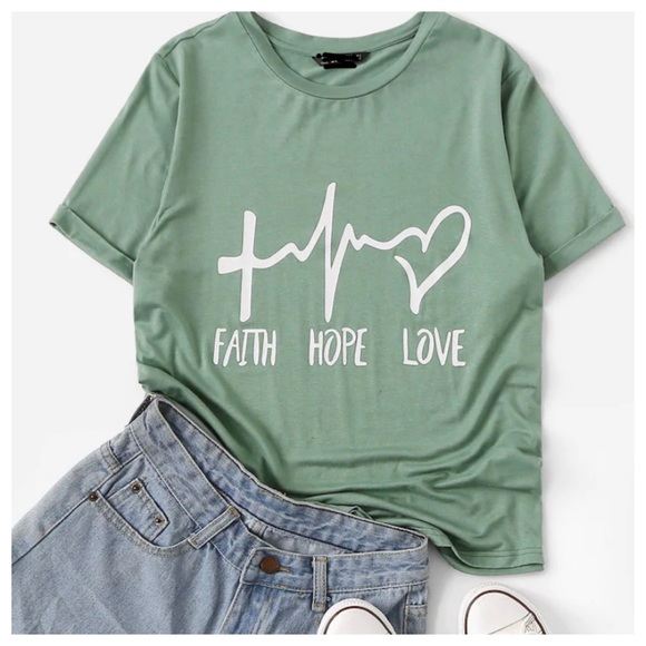 Tops - Letter print tee